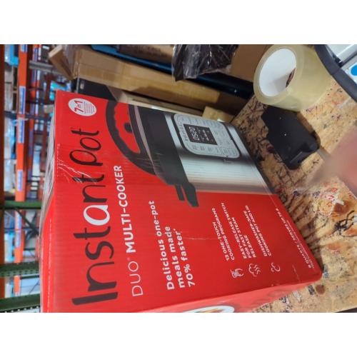 Instant Pot Duo 7-in-1 Electric Pressure Cooker, Slow Cooker, Rice Cooker, Steamer, Sauté, Yogurt Maker, Warmer & Sterilizer, Includes App With Over 800 Recipes, Stainless Steel, 8 Quart