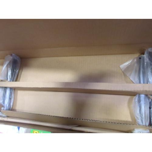 Hungsmart- 4 x 22 inch Heavy Duty Floating Shelf Bracket - Long Wall Shelves Support, Hidden Floating Shelf Hardware, Black Shelf Brackets, Perfect for Kitchen/Nursery/TV Wall Shelf Decor (8 inch rod)