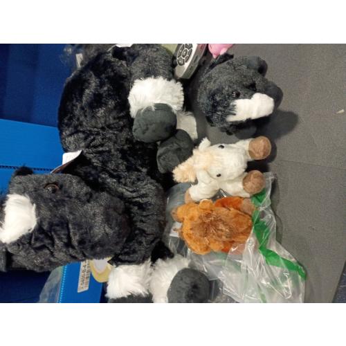 Tezituor 4Pcs Horse Stuffed Animal with Babies, 18 inch Large Mommy Stuffed Horse with 3 Baby Pony Plush, Realistic Black Pony Plush Pillow for Boys Girls Birthday Easter Decor