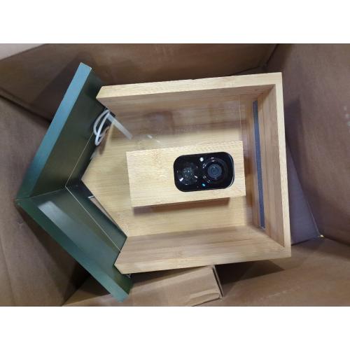 Wooden Squirrel Feeder with Camera, Solar-Powered, 2K HD  Video | Cloud Storage, Large Capacity, Ideal for Squirrel Lovers
