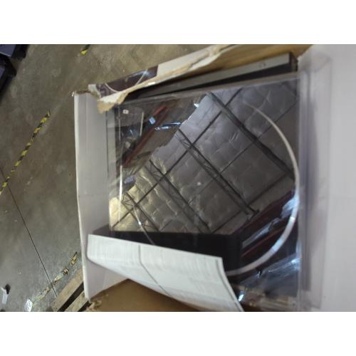 Audio-Technica At-LP60X-BW Fully Automatic Belt-Drive Stereo Turntable, Hi-Fi, 2 Speed, Dust Cover, Anti-Resonance, Die-Cast Aluminum Platter Brown