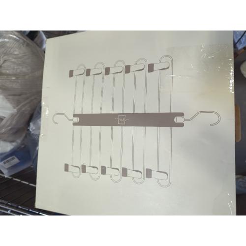 MORALVE Skirt Hangers Space Saving with Clips - 2 Pack - European Beechwood 5-Tier Hanger for Shorts, Skirts, and Pants - Closet Organizer and Storage Solution for Women with 360° Swivel Hook