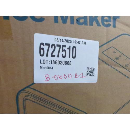 BREEZOME Ice Maker Countertop, Self-Cleaning Ice Machine, 9 Cubes in 6 Mins, 26.5lbs in 24Hrs, Compact Ice Maker with Basket & Scoop, Quiet Operation, 2 Sizes of Bullet Ice for Home Kitchen Camping RV