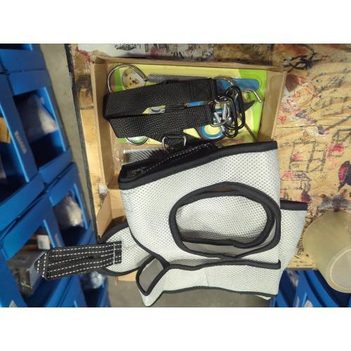 PAWCHIE Dog Grooming Hammock Harness for Dogs & Cats with Pet Nail Clipper Trimmer- Breathable Cat Hanger Sling for Trimming Clipping Nails-Dog Hammock Restraint Bag for Small Medium Large Dog,Grey XS