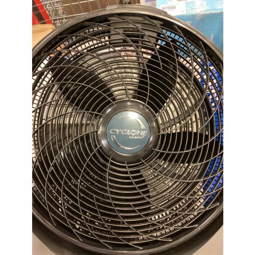 Lasko 20 in. 3 Speeds Cyclone Floor Fan in Black with 90 Degrees Tilt Adjustment, Built-In Carry Handle, Wall Mountable