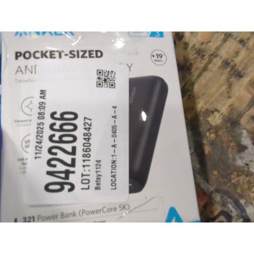 Anker 5000mAh Power Bank PowerCore 5K 12W 1A1C - Black