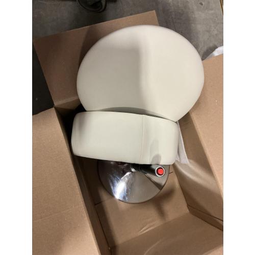 Adjustable Ottoman Stool White Vanity Stool Vanity Chair for Makeup Room Stool Chair for Vanity Stool with Storage Makeup Stools with Storage Swivel Makeup Chair for Bathroom Faux Leather