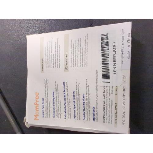 6 Pack Hydrogel Nipple Gel Pads for Breastfeeding: Soothing Nursing Pads Reusable Instant Cooling Relief | Promotes Healing Irritated Nipples - 6 Packs(12 Count)