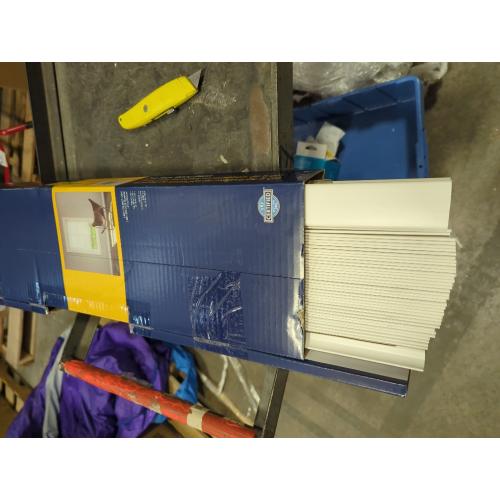 LEVOLOR Trim Go 2-in Slat Width 34-in x 64-in Cordless White Faux Wood Room Darkening Horizontal Blinds