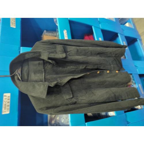 Size L ...Saslax Womens Corduroy Shirt Long Sleeve Oversized Button Up V Neck Blouses Tops Loose Shacket Jacket