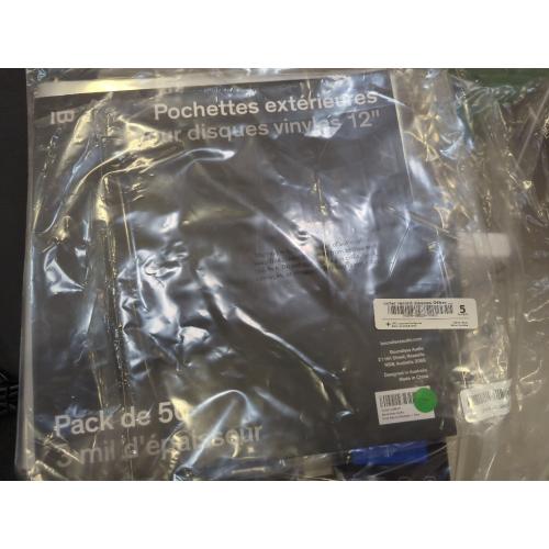 Vinyl Record Sleeves - 50 x Premium Outer Vinyl Sleeves for Records - 12.75 x 12.75 Heavy Duty 3 Mil Thick Crystal Clear Polypropylene