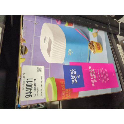 Tabitha Brown Electric Ice Cream Maker 1.5qt Light Blue