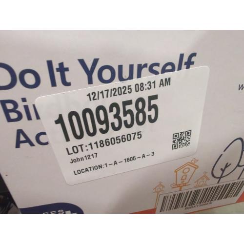 12 DIY Bird House Kits For Children to Build - Wood Birdhouse for Kids to Paint - Unfinished Bird Houses for Kids - Wood Craft Project Kits - Wooden Arts & Craft for Girls & Boys - Classroom Activity