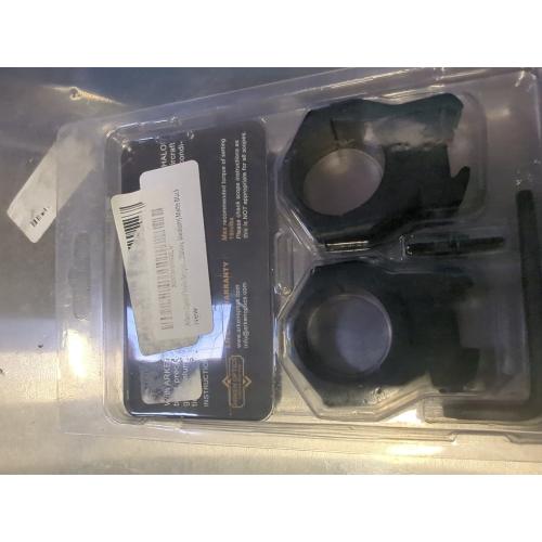 Black Pair of Arken Optics Halo Scope Rings Precision Picatinny Riflescope Mounts