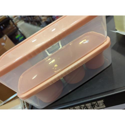 2pc Tumbler Ice Tray for Stanley/Yeti/Simple Modern etc. 30-40oz Tumblers, Silicone Ice Cube Tray for Tumblers with Bin and Lid, Pink