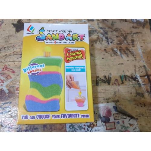 MAGICACORN Glow Sand Art Kit for Kids – DIY Creative Craft Activity, Sand Art Bottle with Glow-in-The-Dark Effect, Arts and Crafts Gift for Kids Age 5-12, Fun Busy Activity, Gift Ideas (Heart Bottle)