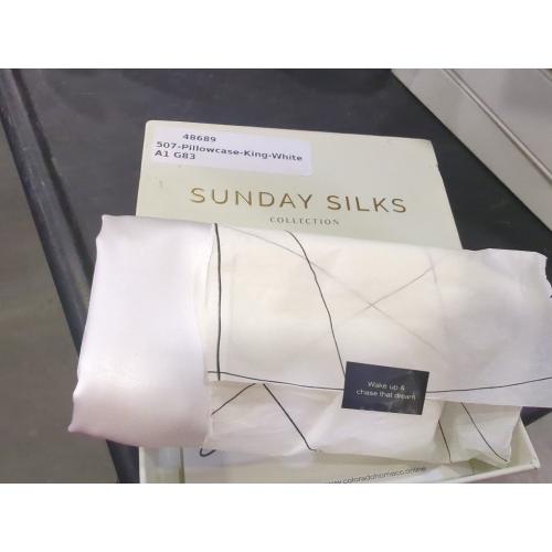 Size 20x36 Color White Colorado Home Co 1 Pack King Size 100% Mulberry Silk Pillowcase, White, 20 x 36