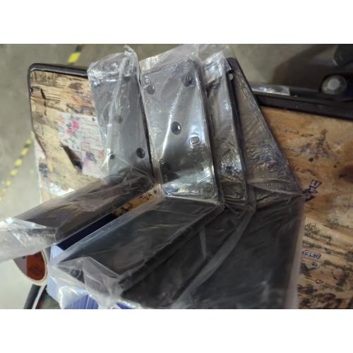 5x5x2.5“ Heavy Duty Angle Bracket， (8PCS) L Bracket for Shelves Fence Pergola Post Wood，90 Degree Corner Brace for Floating Shelf Countertop Support