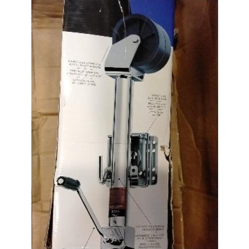 2000 lbs Trailer Jack with Dual Wheel, Heavy Duty Swivel Boat Jack, 12 Lift, Bolt-on Tongue Trailer Jack for RV Boat Trailers