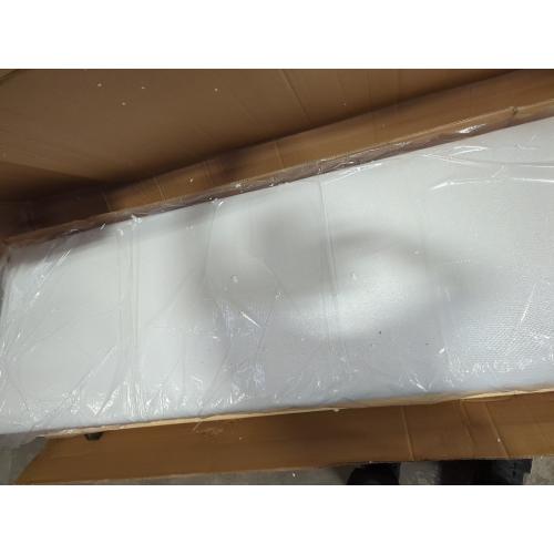 Belo Upholstered King Platform White Bed