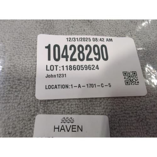 Size 33x70 Color Grey Haven Turkish towel harbor mist  bath