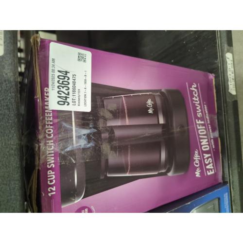 Mr. Coffee 12-Cup Switch Coffee Maker Black