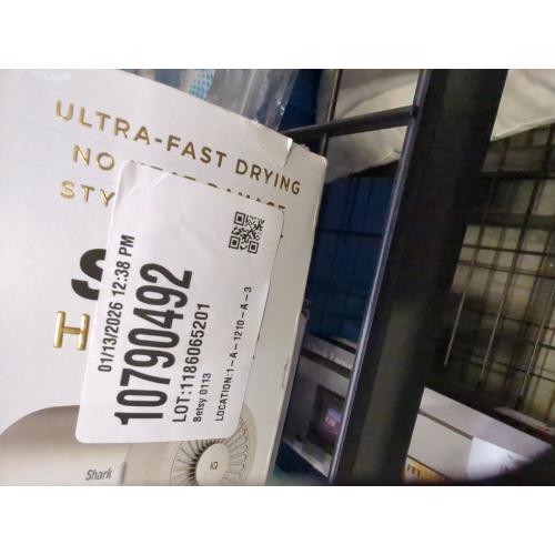 Shark HD112BRN Hair Blow Dryer HyperAIR Ionic Hair Dryer with 2-in-1 Concentrator and Styling Attachments, Auto Presets, Rotatable Hot Air Brush, No Heat Damage, Ionic, Stone