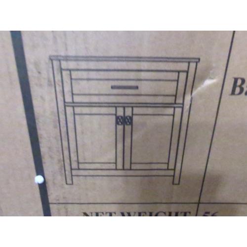 White Bathroom Storage Cabinet with 2 Door 1 Drawer
