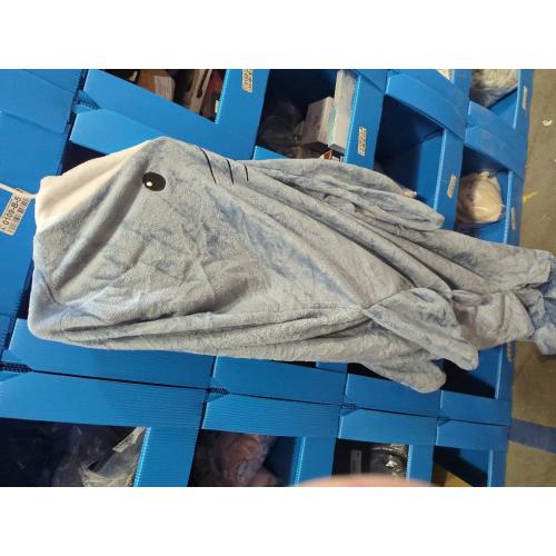 Shark Onesie Shark Blanket Hoodies Wearable Shark Blanket Soft Flannel Shark Costume Sleeping Bag Shark Pajamas