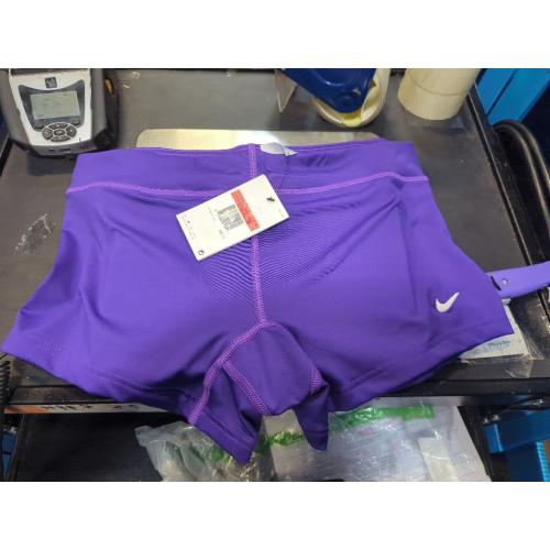 Purple Size L Nike Performance Womens 3.75 Game Shorts Purple, Large
