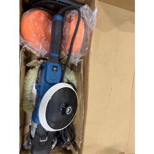 DongCheng Buffer Polisher, 1250W Car Buffer with 600-3500 RPM. 7 Inch Mini Polisher with 8 Variable Speed, Detachable D-shape Handle, Car Buffer Waxer for Car/Boats Detailing and Waxing