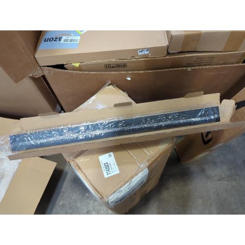 Black Slide-in Range Rear Filler Kit Black, Universal Triangular Fill Strip, Top Trim Kit Between Stove and Wall for Whirlpool & Most Brand, Aluminum Gap Cover, 30 Long