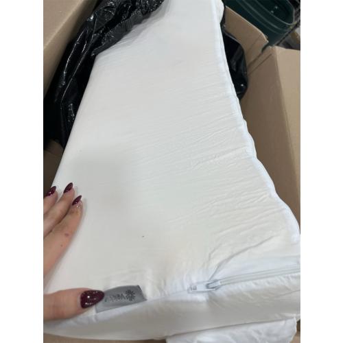 Vekkia King Bed Wedge Pillow for Headboard Gap/Bed Gap Filler/Mattress Wedge to Fill 0-6 Gap Between Headboard and Mattress (White 76x10x6)