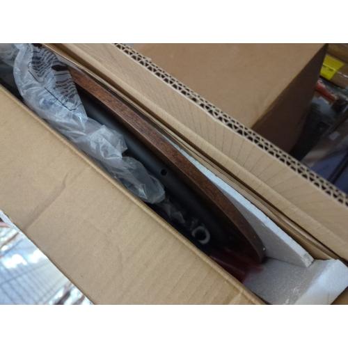 VASAGLE Side Table, 2-Tier Round End Table, Nightstand with Steel Frame for Small Spaces, Living Room, Bedroom, Rustic Brown and Ink Black