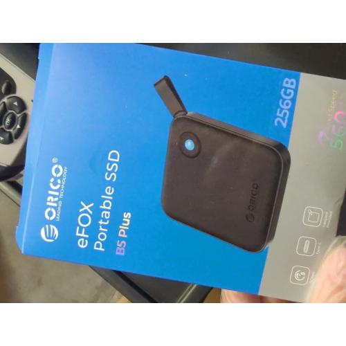 ORICO Portable SSD 256 GB with 2 in 1 USB C Cable, External Solid State Drives, Up to 460MB/s, Status Indicator, Reliable Storage for USB-C Smartphone, Tablet, PC - B5PLUS
