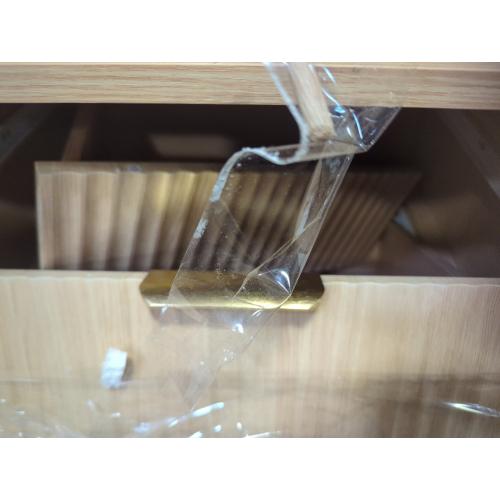 Size 19.7 Color brown Fluted Nightstand with Charging Station, 19.7'' Wide Morden End Table with USB/Type-C Ports, 2 Drawers & Open Shelf, Curved Profile Design, Wood Bedside Table for Bedroom (Natural Oak)