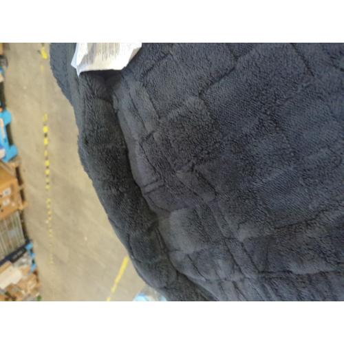 Wemore Sherpa Fleece Weighted Blanket for Adult 15 lbs Dual Sided Cozy Fluffy Heavy Blanket,Ultra Fuzzy Throw Blanket with Soft Plush Flannel Top,60 x 80 inches Black on Both Sides