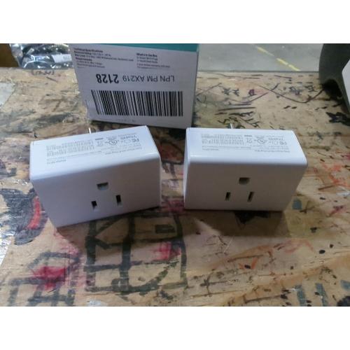 Kasa Smart Plug Ultra Mini 15A, Smart Home Wi-Fi Outlet Works with Alexa, Google Home & IFTTT, No Hub Required, UL Certified, 2.4G WiFi Only, 2 Count (Pack of 1)(EP10P2) , White