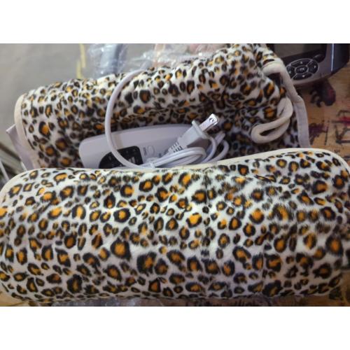Heating Pad-Electric Heating Pads for Back,Neck,Abdomen,Moist Heated Pad for Shoulder,Knee,Hot Pad for Arms and Legs,Dry&Moist Heat & Auto Shut Off(Leopard Print, 12''×24'')