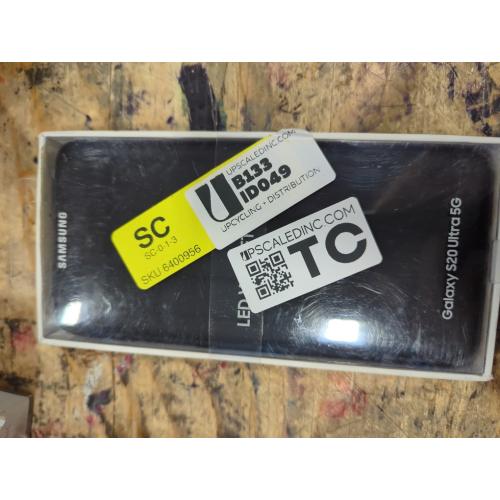 Samsung LED Wallet Cover EF-NG988 - Flip cover for cell phone - black - for Galaxy S20 Ultra, S20 Ultra 5G