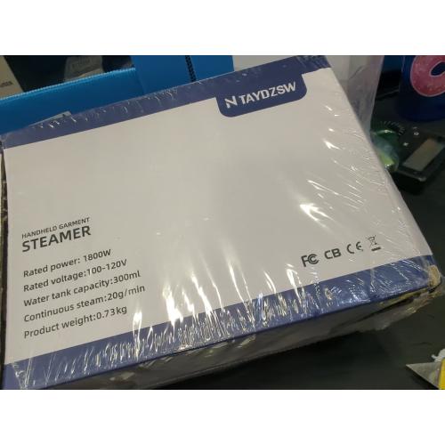 Powerful Handheld Fabric Steamer - 1800W with Fast Ceramic Heat-Up Plate, 2-in-1 Ironing & Wrinkle Remover, Steam Nozzle, Lint Brush - White, for US 120V Only