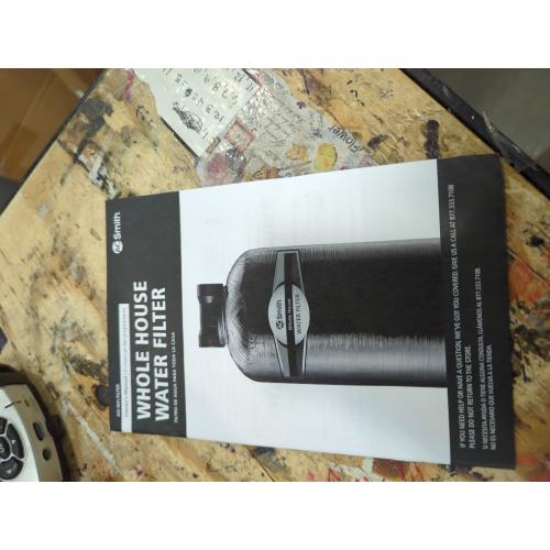 AO Smith Whole House Water Filter System - Whole Home Filtration for Well & City Water - Filters 96.9% of Chlorine Taste & Odor - 6 yr, 600,000 Gl, AO-WH-Filter