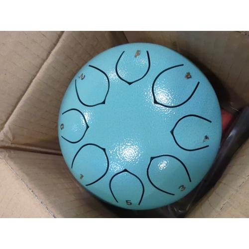 Steel Tongue Drum 6inch 8 Notes Tongue Drum for Kids Preschool Activities Drum Instrument Steel Tongue Drum