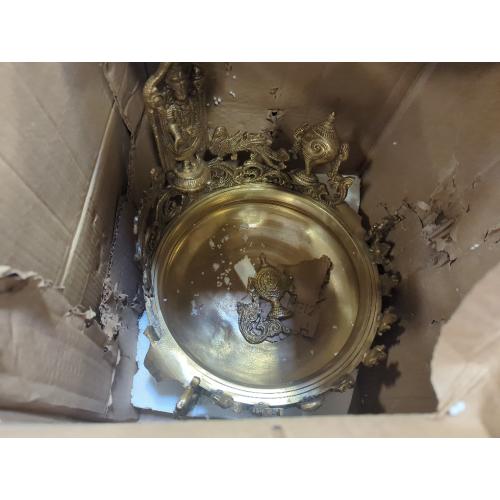 eSplanade - Brass Balaji, Dashavtar, Shankh, Chakra Urli Traditional Bowl Showpiece - Big Size - | Home Decor | Vastu for Home