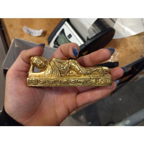 Brass Sleeping Buddha Statue