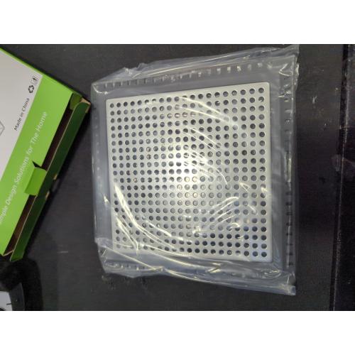 Dark Grey 6 Hair Catcher/Drain Strainer/Shower Drain Cover for Bathroom Floor Drain, Stainless Steel and Silicone (6 inch, Dark Grey)