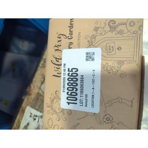 WILD PIXY Baby Miniature Fairy Garden Set – Springtime Fairy Accessories Kit with Gorgeous Fairies and Animals, Indoor/Outdoor Figurines in Designer Gift Box, Perfect for Garden Decor