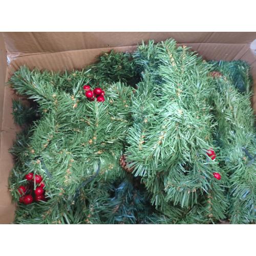 Remote Control 18 Ft Extra Long Prelit Christmas Garland Outdoor 100 Warm White & Multicolor Light 12 Mode Timer Real Touch Cedar Garland Battery Operated 600 Branch Christmas Decoration Stairs Mantle