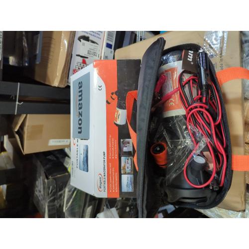 RV Macerator Pump 12V,12GPM Suction 3.2 feet Lift 10 feet with Garden Hose Discharge Port,Quick Release Sewage Pump with Fresh Water Rinse and Manual Crushing Function,for Boat Marine RV Campe