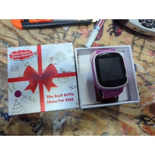 Kids Smart Watch Girls Boys - Smart Watch for Kids Game Watch Gifts for 4-12 Years Old with 15 Games Camera Alarm Video Music Player Pedometer Flashlight Birthday Gift Toys for Boys Girls (Purple)